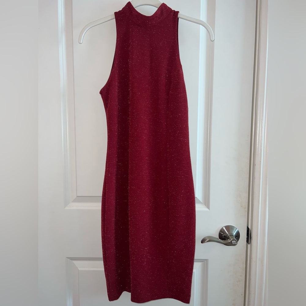 Red Halter Dress Small